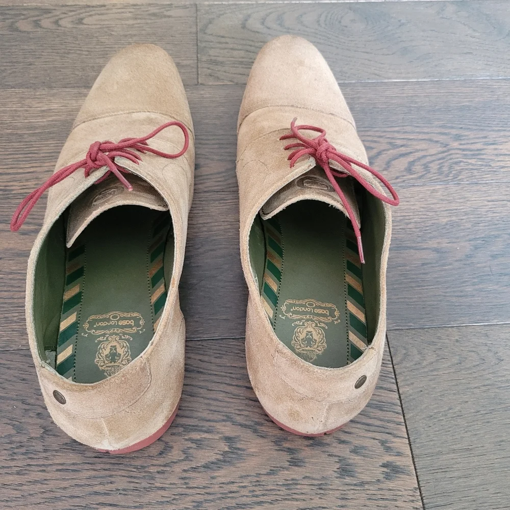 Base London Suade Casual Shoes - Picture 3 of 5